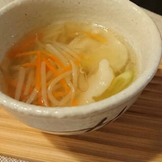 冷凍水餃子で！簡単スープ